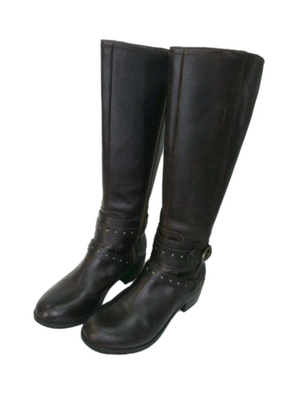 Ugg Womens Esplanade brown pebbled leather knee-high boots Size 7 Studded
